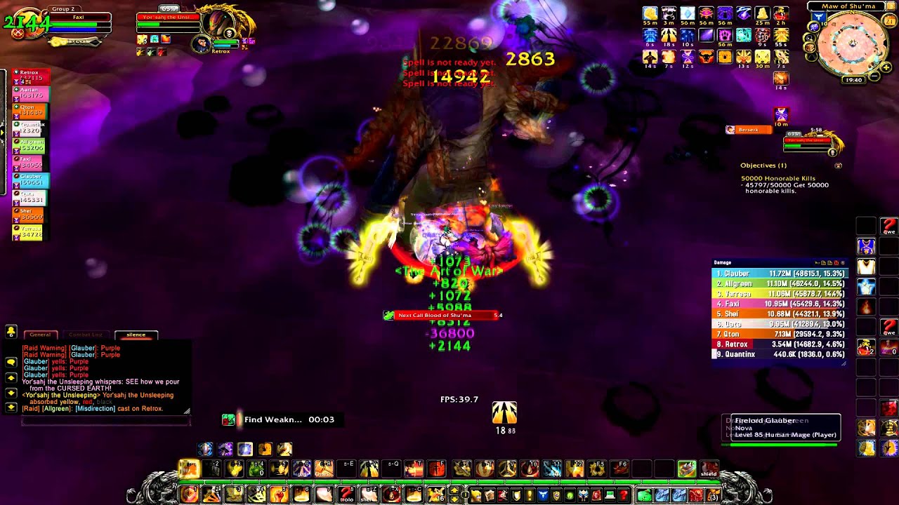 WoW Yor'Sahj The Unsleeping HC 10 - Retri Paladin 47.5k dps