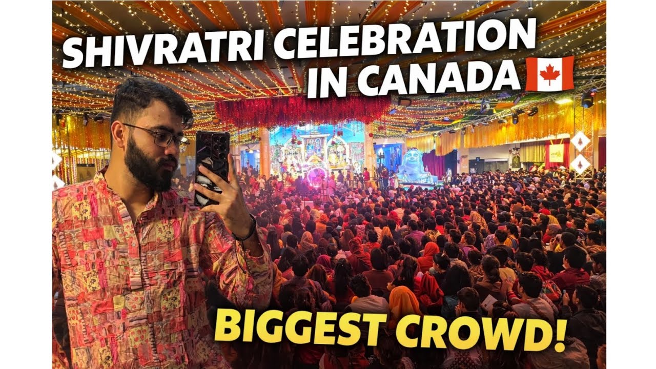 Hindu Sabha Temple 🛕, Brampton 🇨🇦 /Shivratri celebration/ Crowd/ 2AM In night 
