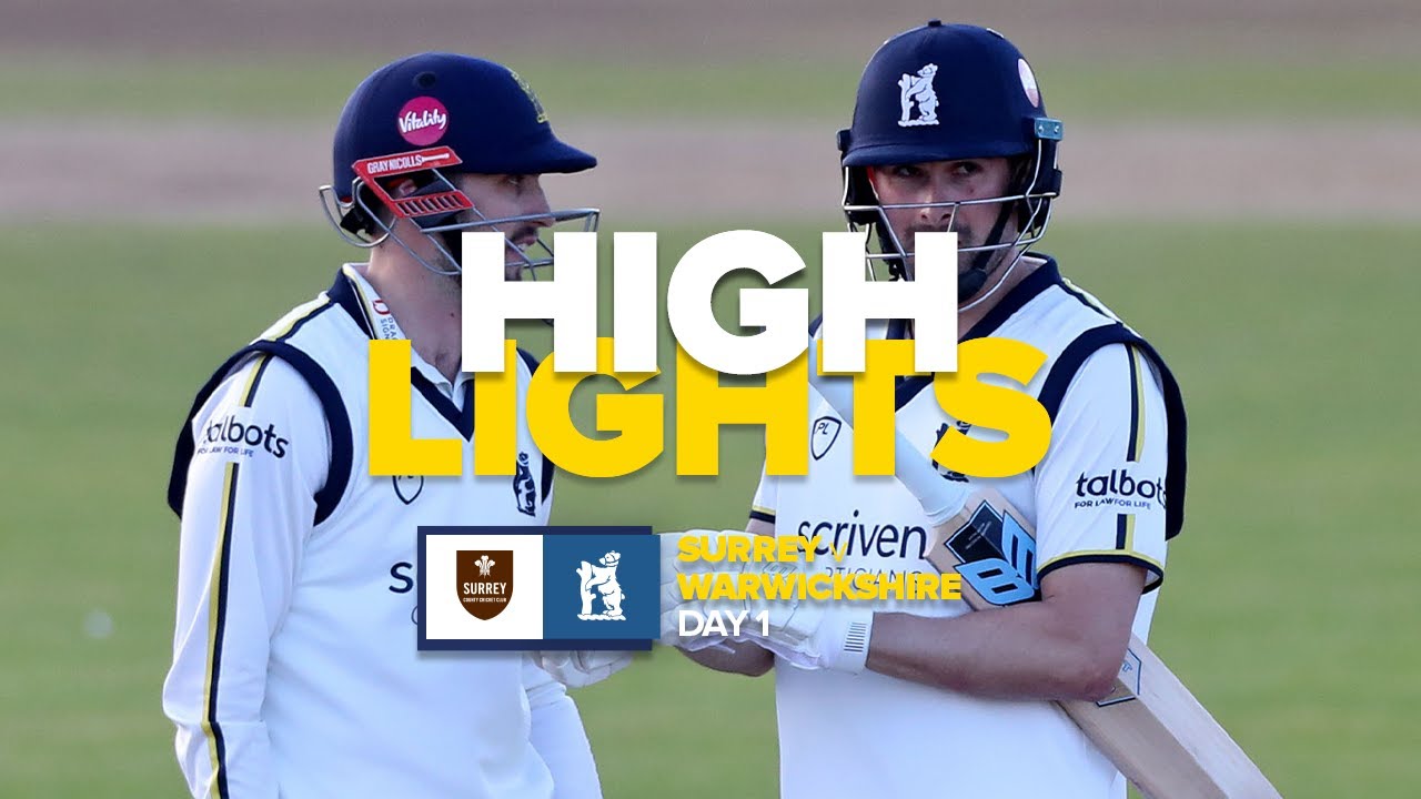 Ed Barnard closes on 96* in promising opening day for the Bears | HIGHLIGHTS | County Championship