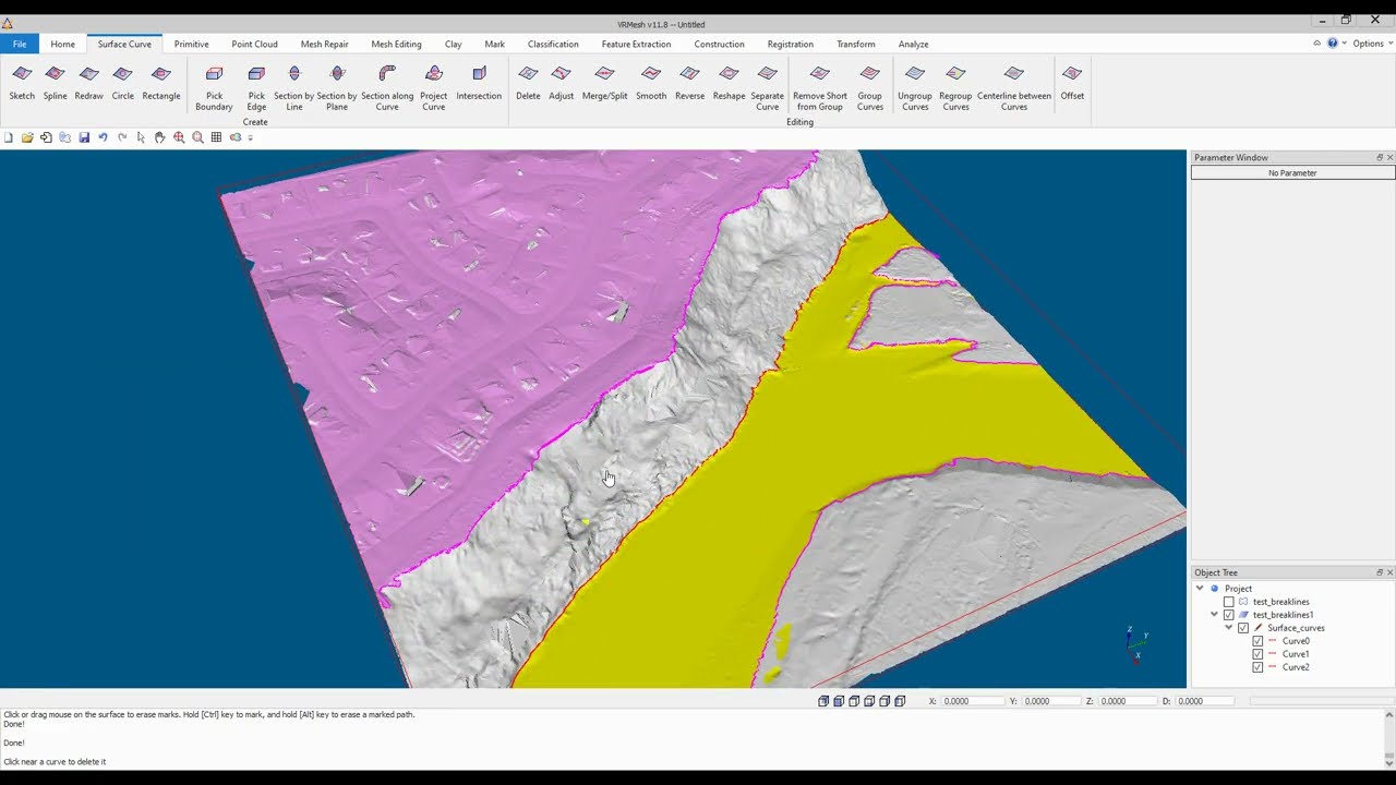 Extract Breaklines along a River