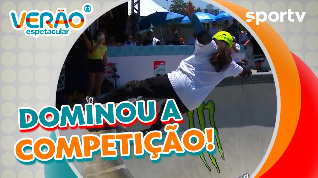 Raicca Ventura VOA e é campeã do STU Skate Park | Verão Espetacular | sportv