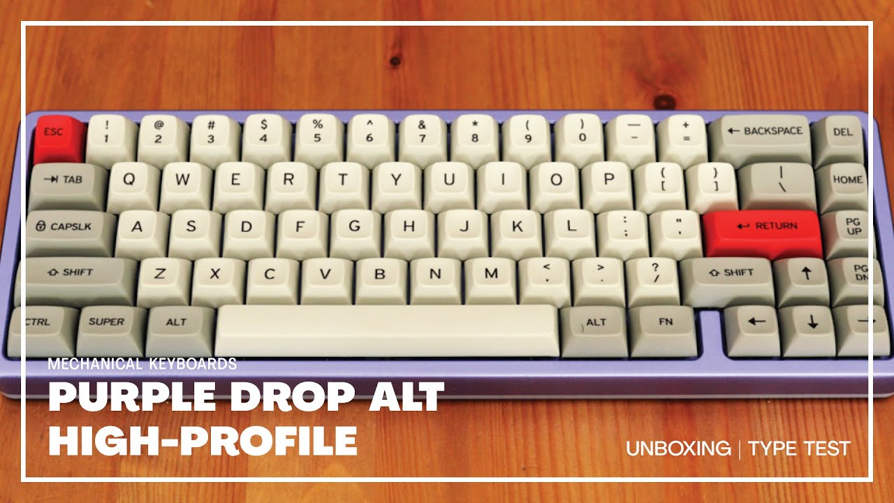 Drop + MiTo Alt-High Распаковка - переключатели Cherry MX Brown + кейкапы Matt30 MT3.