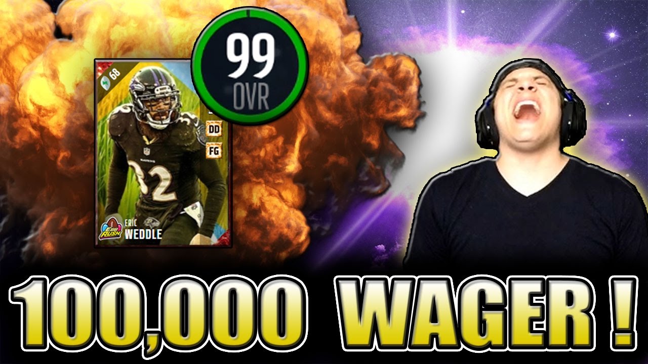 THOMAS PUTTING ON A SHOW FOR A ROSTER SPOT! (99 ERIC WEDDLE GAMEPLAY) - MADDEN 17 ULTIMATE TEAM