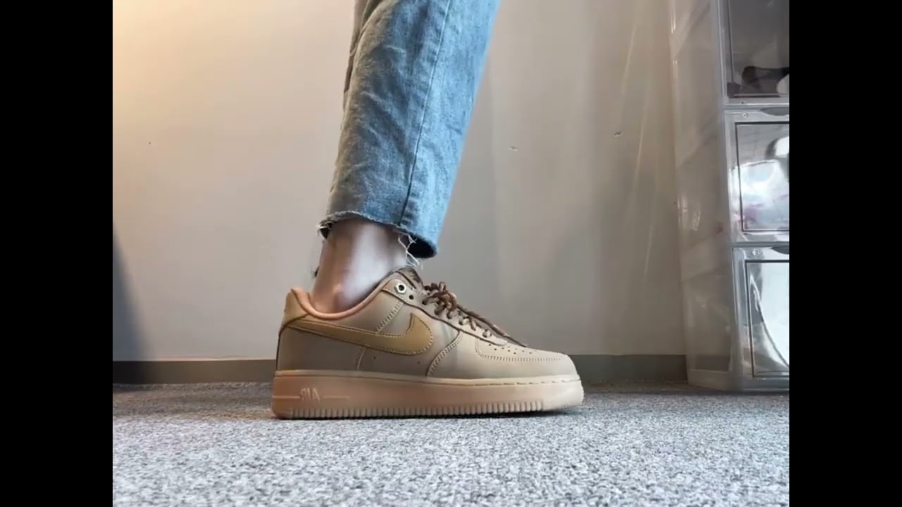 Nike Air Force 1 Low Flax CJ9179-200 On feet review