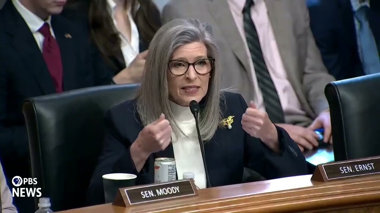 СМОТРИТЕ: Сенатор Эрнст задает вопросы сенатору Маллину на слушаниях по утверждению его кандидату...