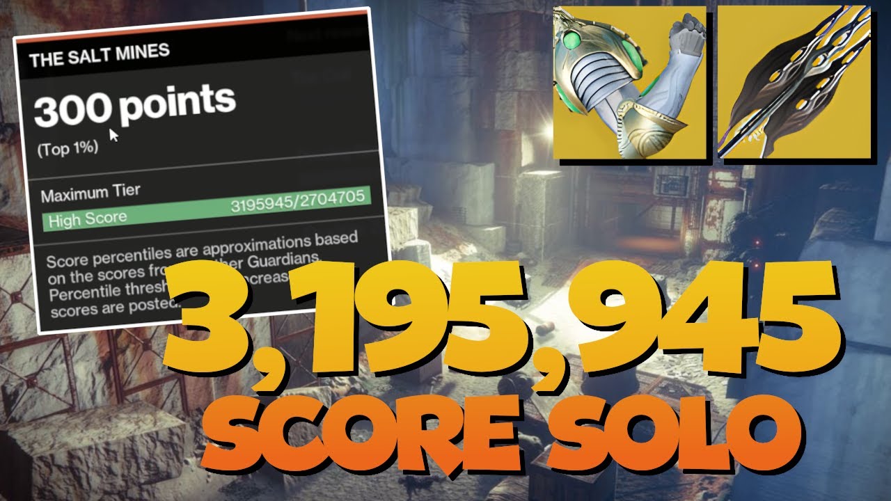 Use This For Easy Top 1% Score In The Salt Mines (3.2mil) | Destiny 2
