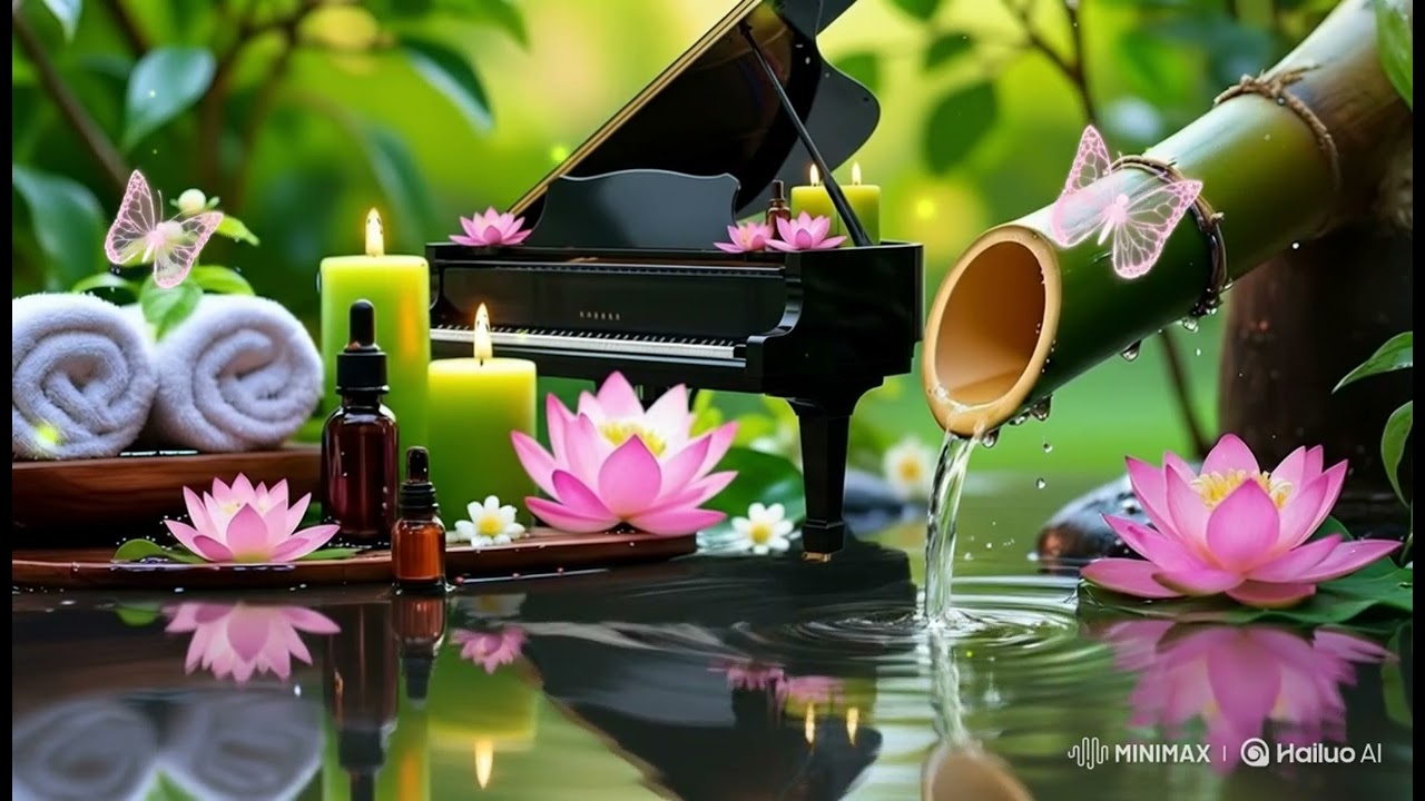 Relaxing Mind Healing 🌿 Sound of Water on Rocks & Relaxation Music, Relieving Anxiety