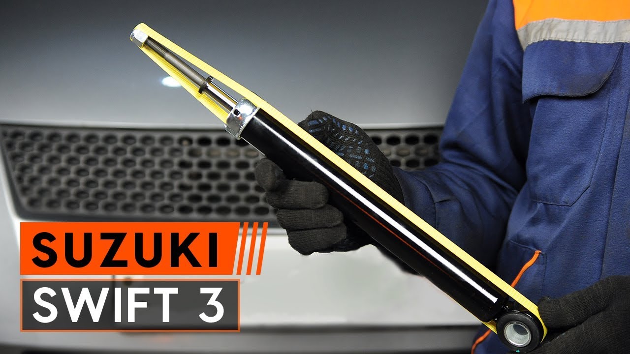 Como substituir amortecedor traseiros no SUZUKI SWIFT 3 [TUTORIAL AUTODOC]