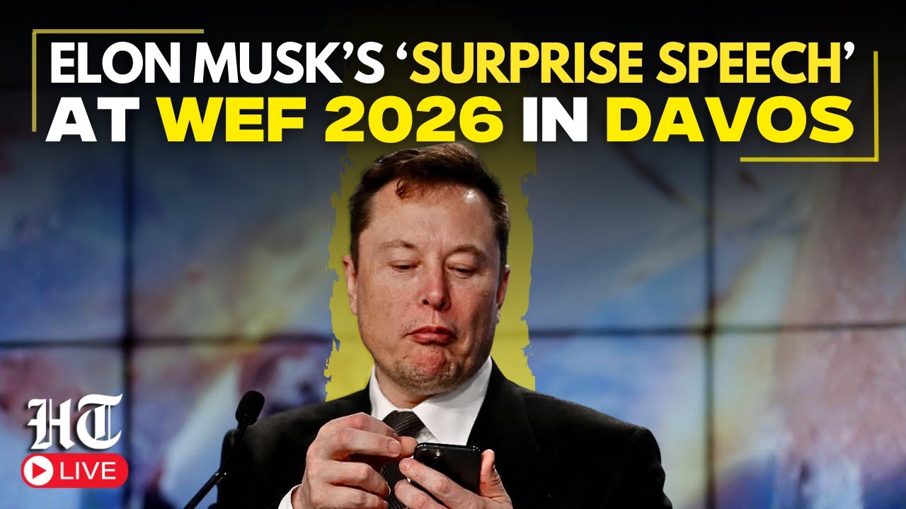 Davos LIVE: Elon Musk Participates in a Discussion at World Economic Forum | WEF 2026 | Musk News