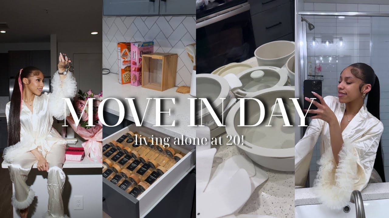 MOVE IN DAY! LIVING ALONE AT 20: new apartment! 1st night, unpacking, target run + | JWI YOUR 20s