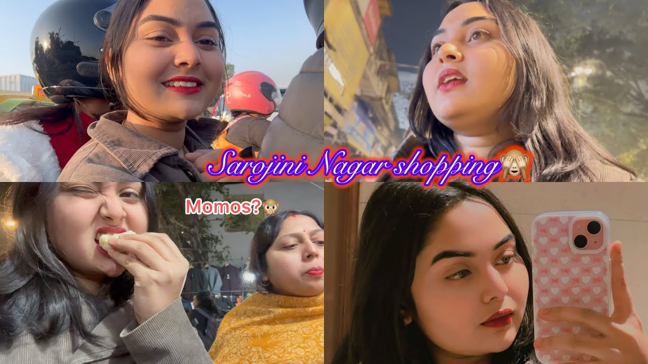 Sarojini Nagar shopping & ￼visit in many years later🙊🛒￼