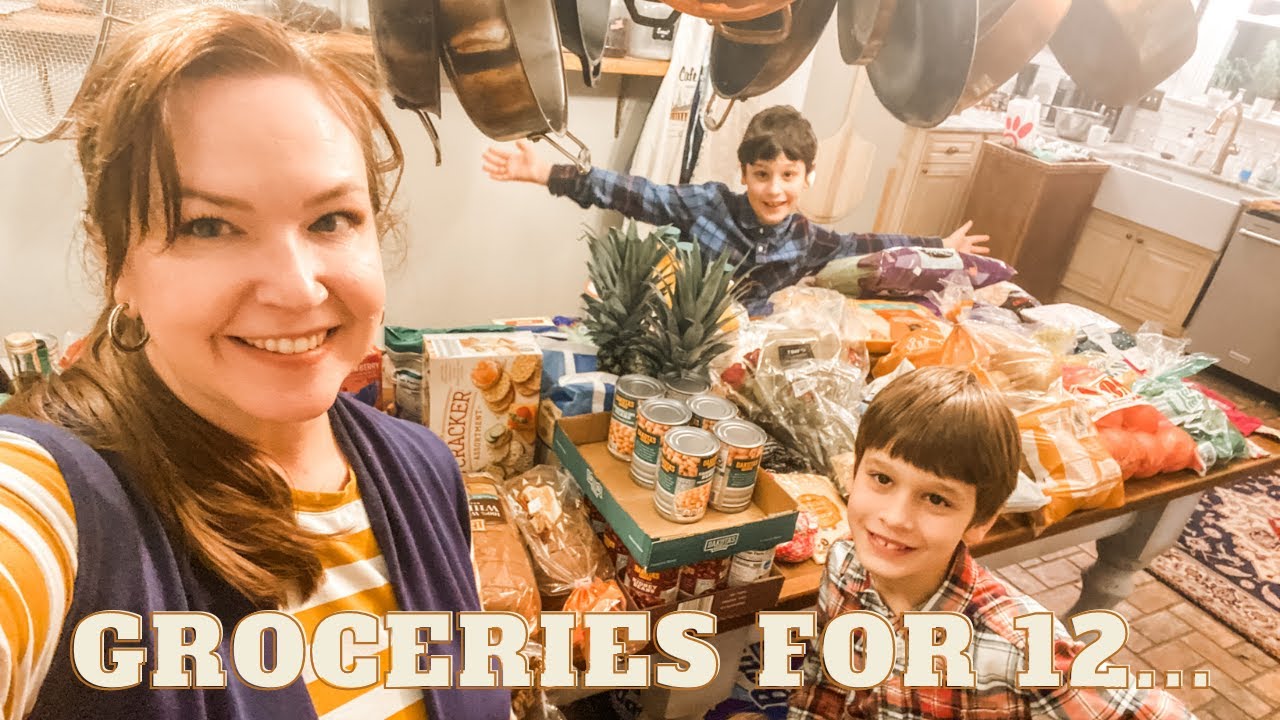 Costco & Aldi Large Family Grocery Haul || One Week of Groceries For My Family Of 12!