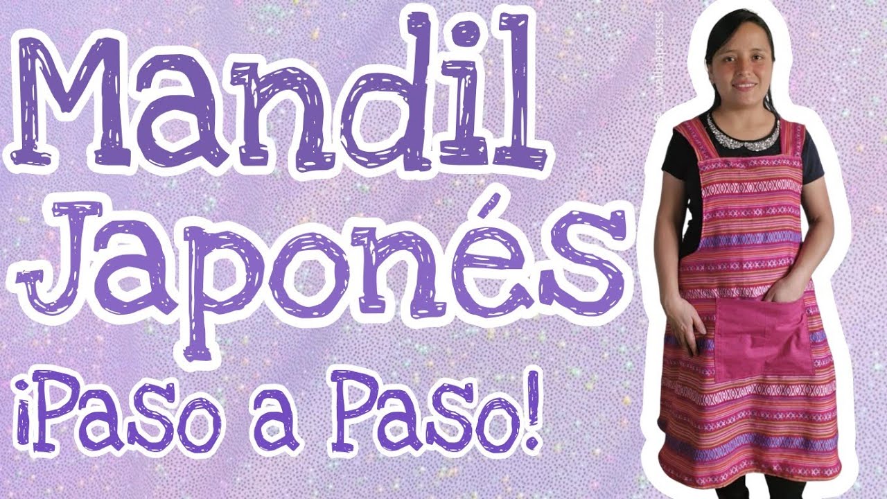 Mandil Japonés sin cierres ni botones 😍 Ideal para principiantes. 😱