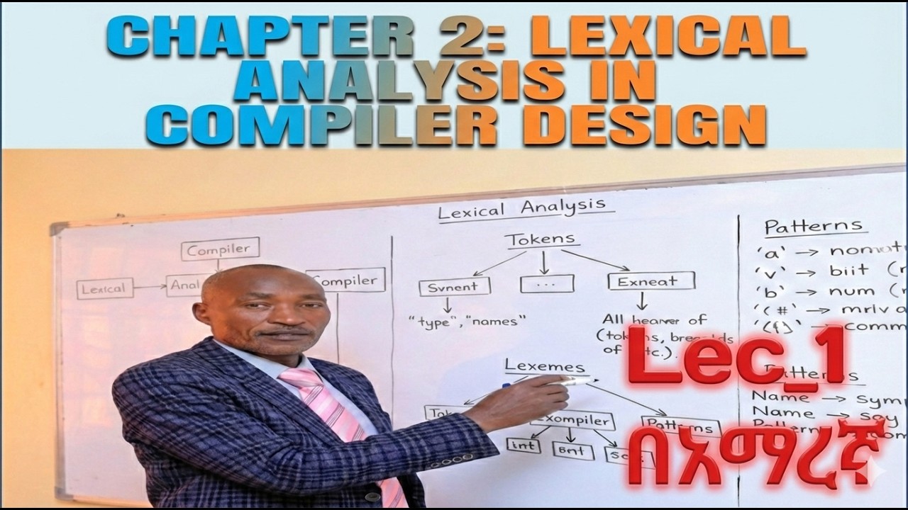 Lexical analysis chapter 2 in Amharic Lec1|compiler design