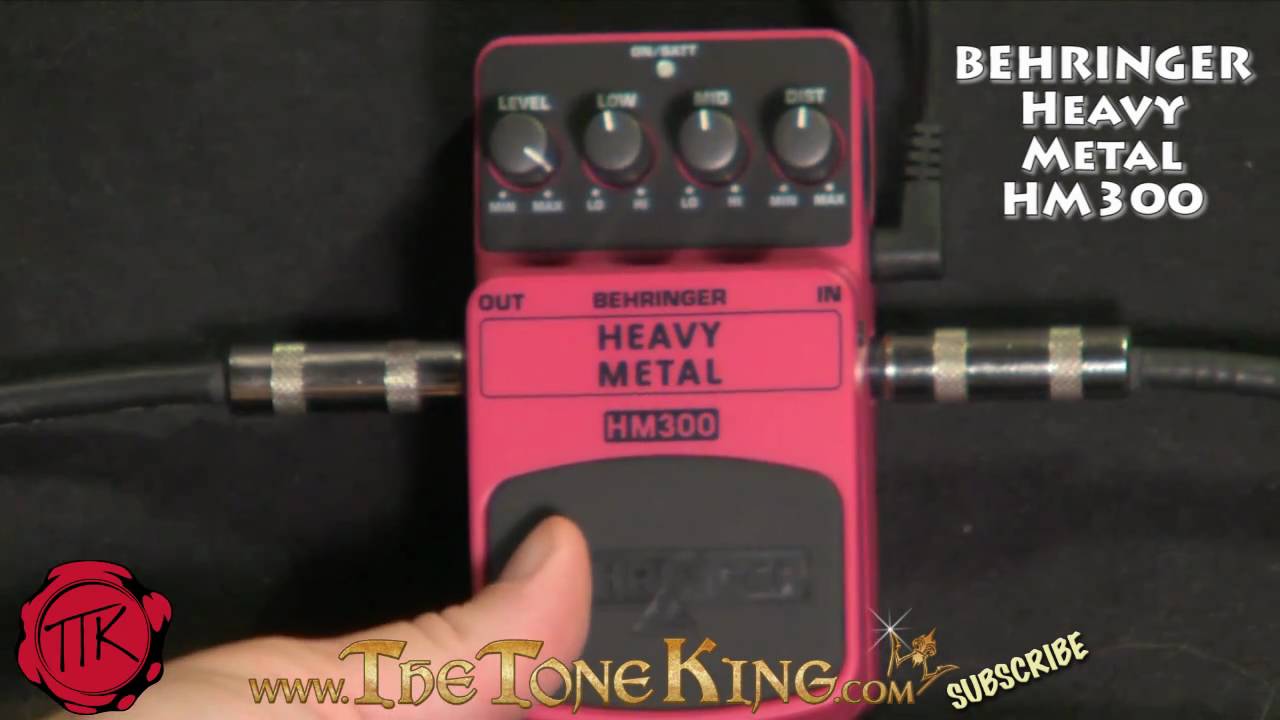 Heavy Metal Pedal by Behringer / Bugera HM300 HM-300 Boss HM2 HM-2 Demo Review Randall RT-100 Halo