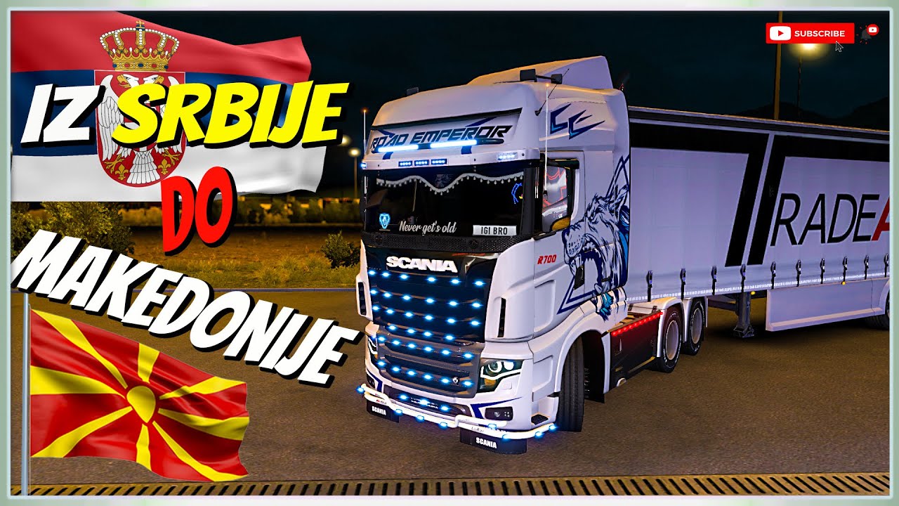 ŠLEPEROM IZ SRBIJE DO MAKEDONIJE  *Vranje - Skoplje - ETS 2*
