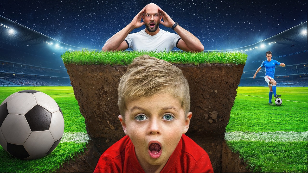 Экстремальная игра в прятки на футбольном стадионе!