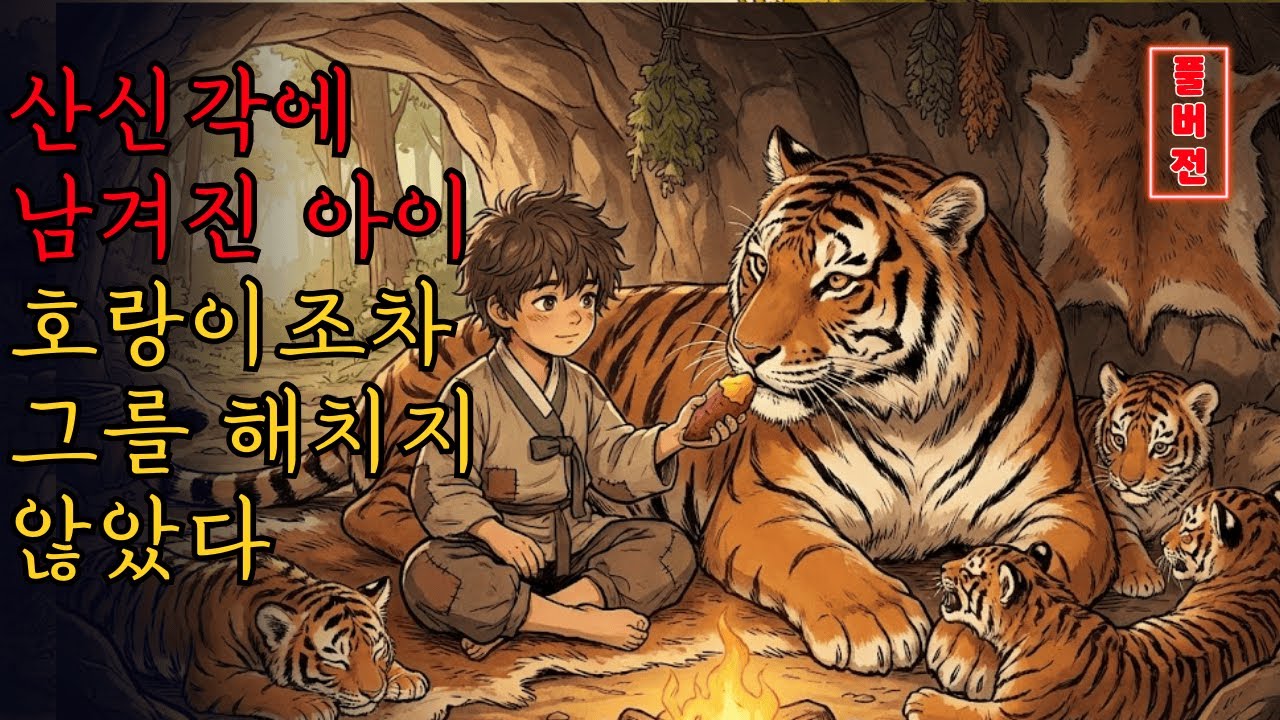 산신각에 남겨진 아이, 호랑이조차 그를 해치지 않았다. #조선왕조 #야담 #설화 #전설 #감동적인 이야기