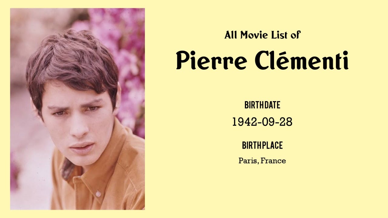 Pierre Cl&eacute;menti Movies list Pierre Cl&eacute;menti| Filmography of Pierre Cl&eacute;menti