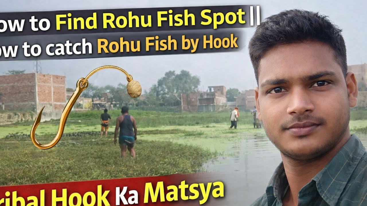 🎣 How to Find Rohu Fish Spot | How to Catch Rohu Fish by Hook  @MrBeast @souravjvlogs 