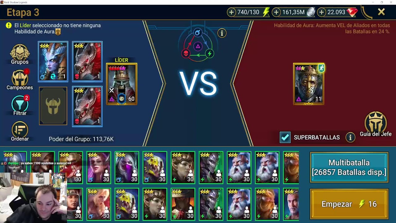 Se me olvido el reset de las arenas :D. Un ratillo de Live Arenas