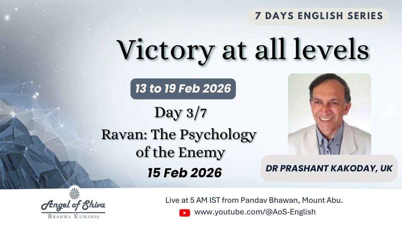 Day 3/7 - Victory at all levels (LIVE) (13-02-2026) | English | BK Dr Prashant Bhai