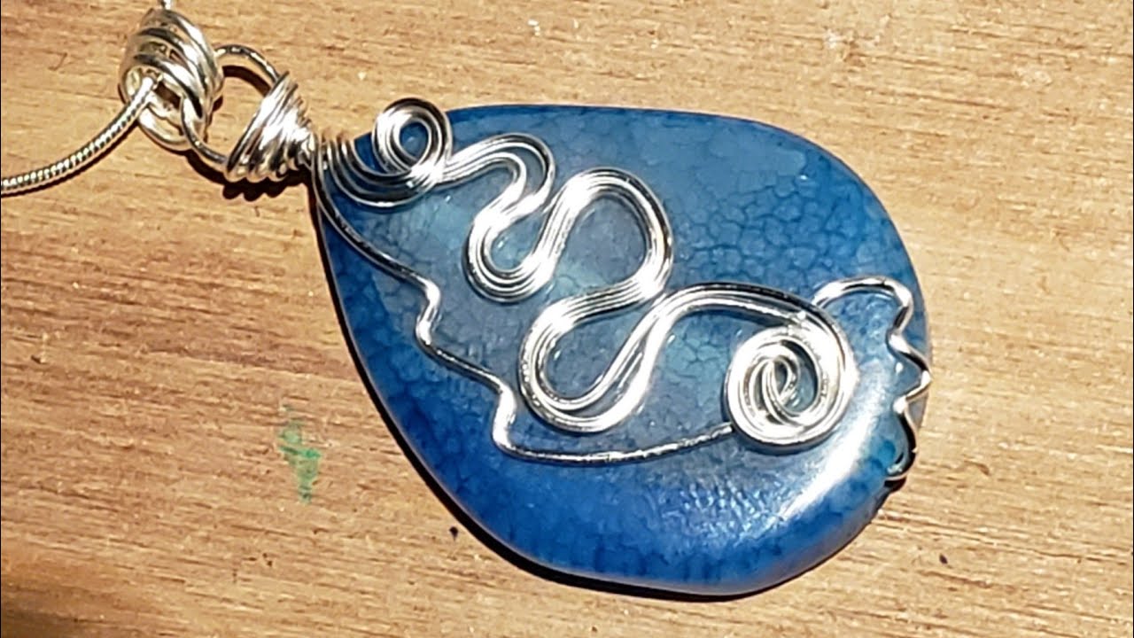 Most Complete Tutorial Carefully Explained - Simple Wire Wrapped Drilled Stone - Part 1 - Eps 150