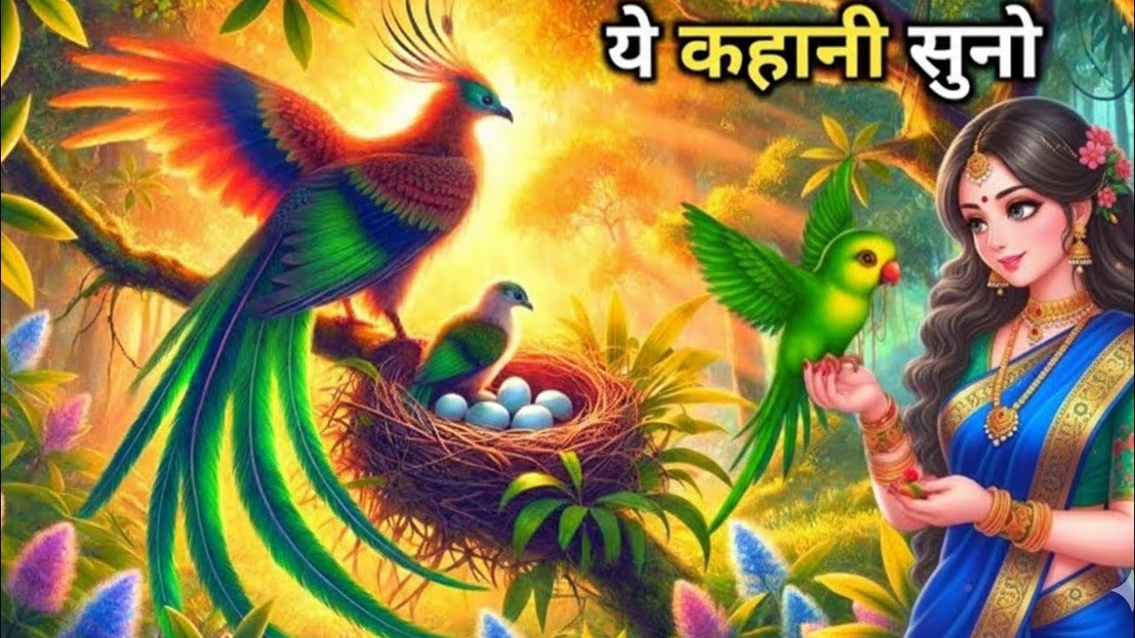 नीलकंठ पक्षी ने बताया भाग्य का लिखा कभी नहीं मिटता | Dharmik Kahani |  Hindi Kahani 