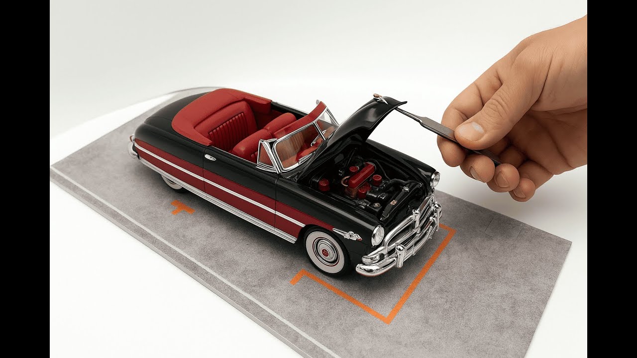 HUDSON HORNET 1952 1/25 SCALE | BUILDING THE NASCAR LEGEND BY MOEBIUS
