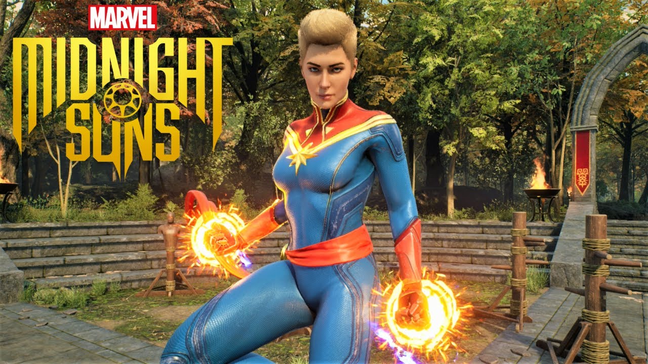 Marvel's Midnight Suns PS5 - Captain Marvel All Abilities Gameplay Showcase (4K 60FPS)