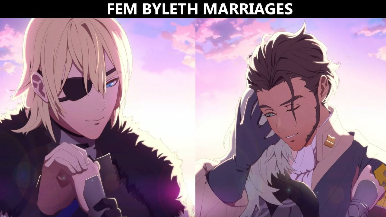 Fire Emblem: Three Houses – All Female Byleth Marriage Endings (S-Support Scenes)