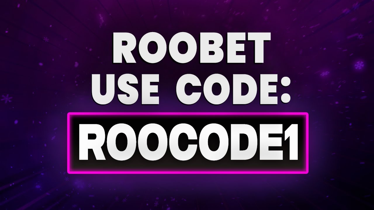 Roobet Promo Code "ROOCODE1" — Enter $100K Raffles & Daily Rewards Roobet Code