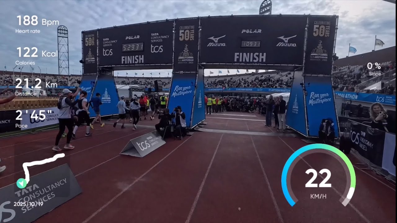 AMSTERDAM HALBMARATHON WOCHENENDE. 5. PLATZ. 