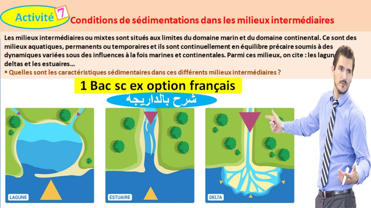 Conditions de sédimentations dans les milieux intermédiaires (شرح بالداريجة)