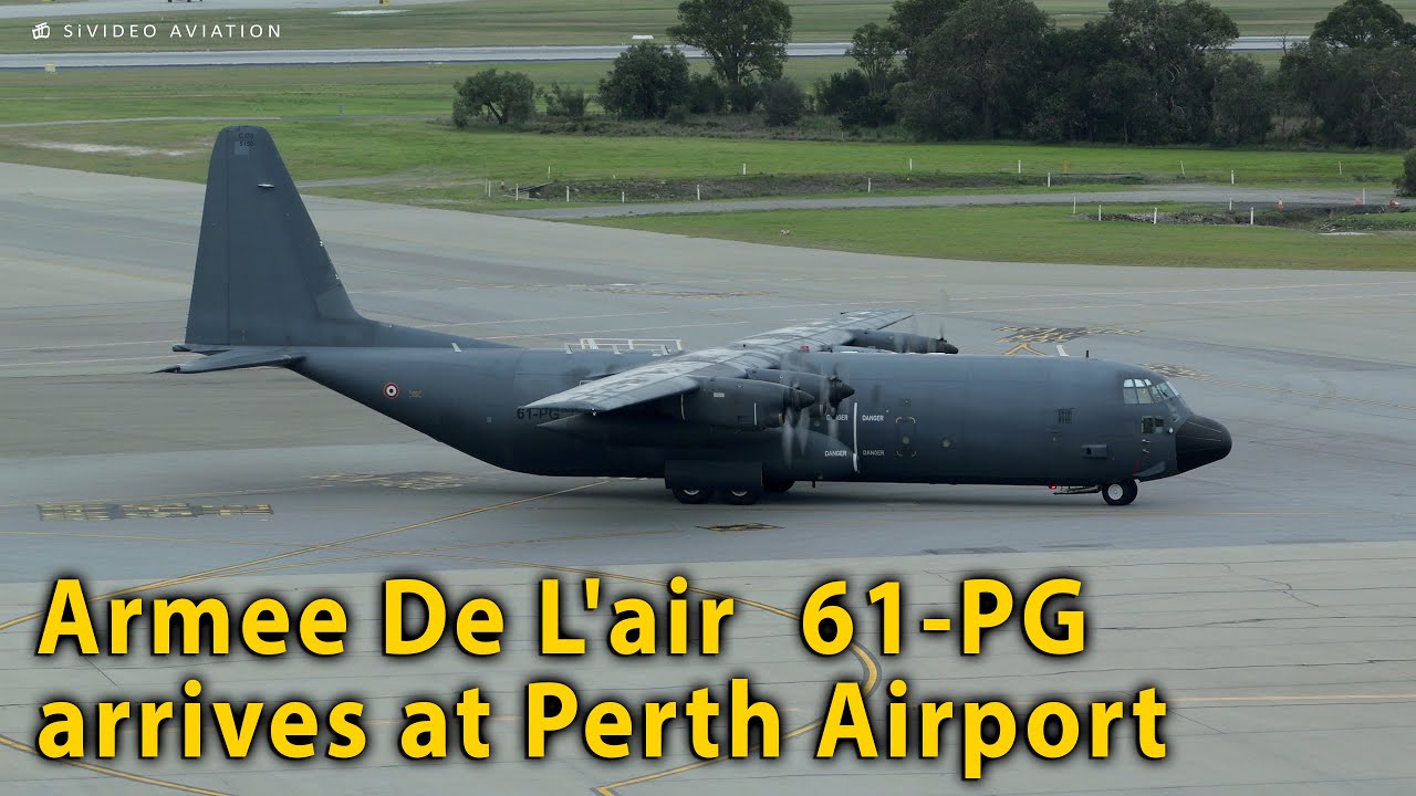 Armee de L'air/French Air Force (61-PG/F-RAPG) arrives at Perth Airport on August 21, 2025.