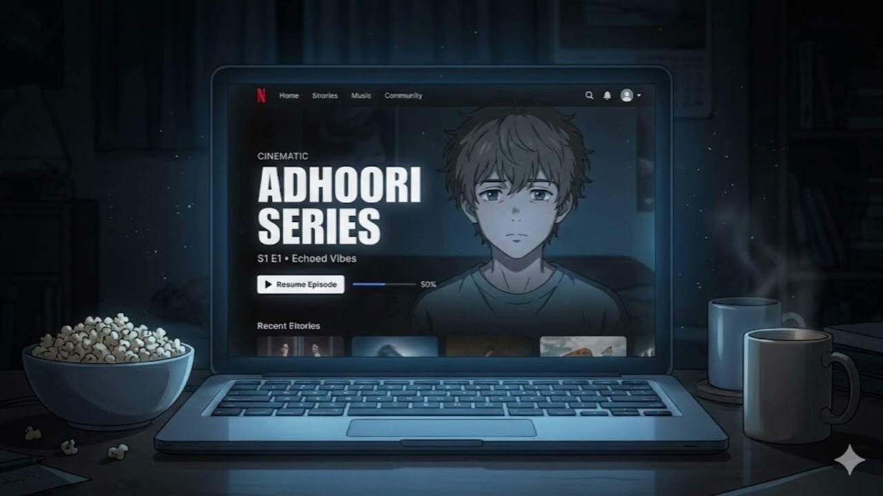 Adhoori Series... 📺 | The Show We Never Finished | Sad Lofi Song (Guitar) | Echoed Vibes