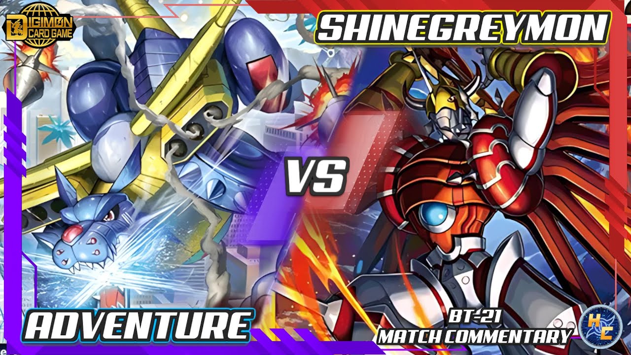Adventure vs ShineGreymon - BT-21 Match Commentary