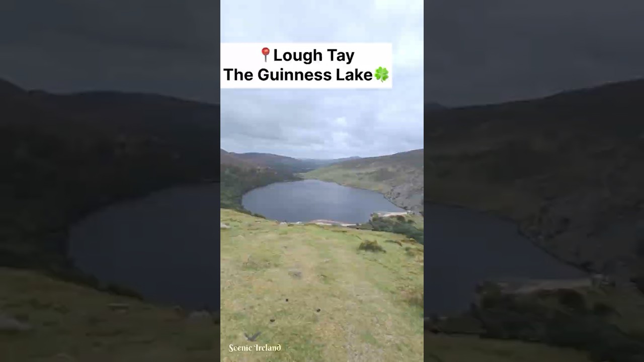 Lough Tay, Co Wicklow🇮🇪 &ndash; Where Nature Paints the Perfect Picture 🌊⛰️✨#ireland #viralshorts
