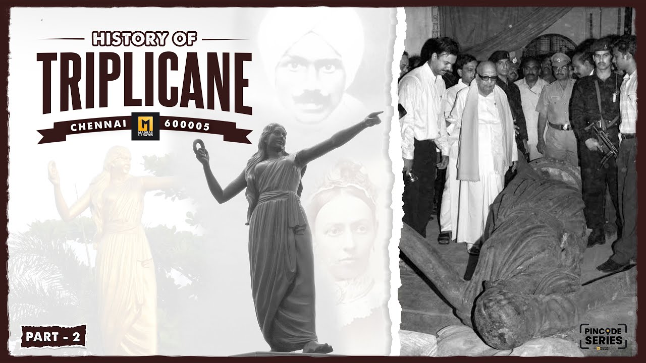 Triplicane PART 2: Bharathiyar, Kannagi Statue & The Hindu's Roots | Madras Updates