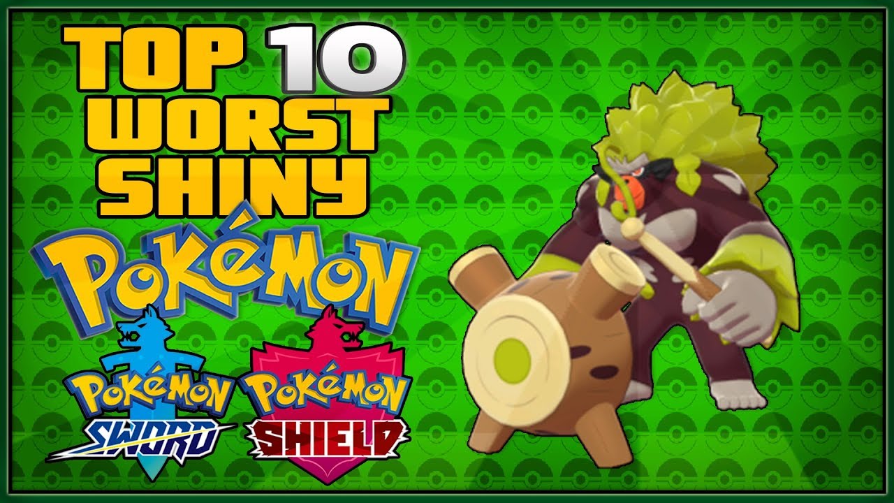 Top 10 Worst Shiny Pok&eacute;mon in Sword and Shield