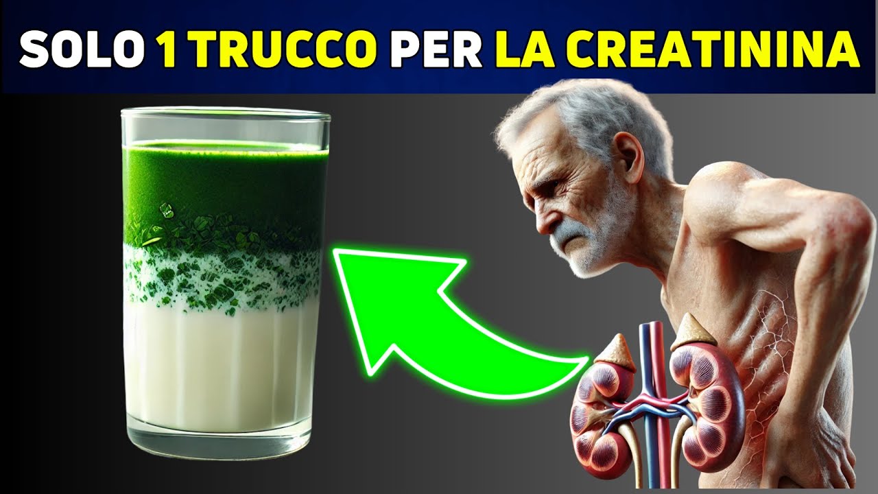 Solo 1 Semplice Bevanda per Abbassare Velocemente i Livelli di Creatinina! Salute Renale