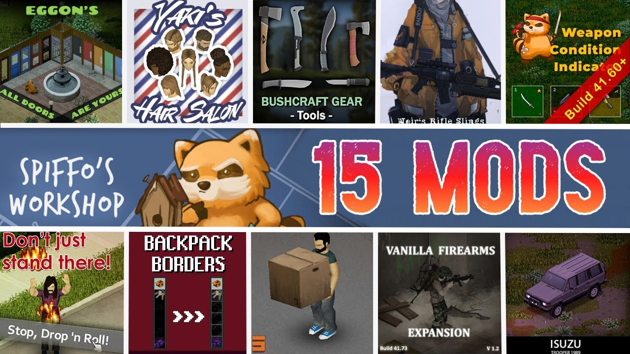 15 Mods à installer sur Project Zomboid (Steam Workshop) #1
