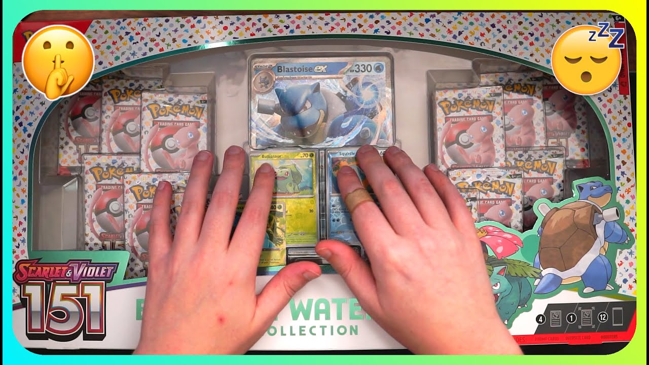 (ASMR) Pokemon Blooming Waters Premium Collection Unboxing! (Relaxing Whisper)