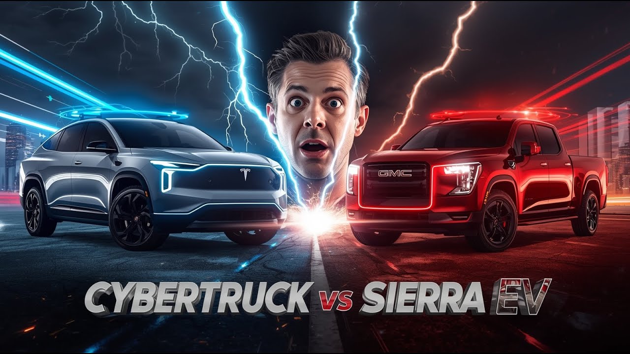&ldquo;Tesla Cybertruck 2025 VS GMC Sierra EV &ndash; Ultimate American EV Truck Battle!&rdquo;