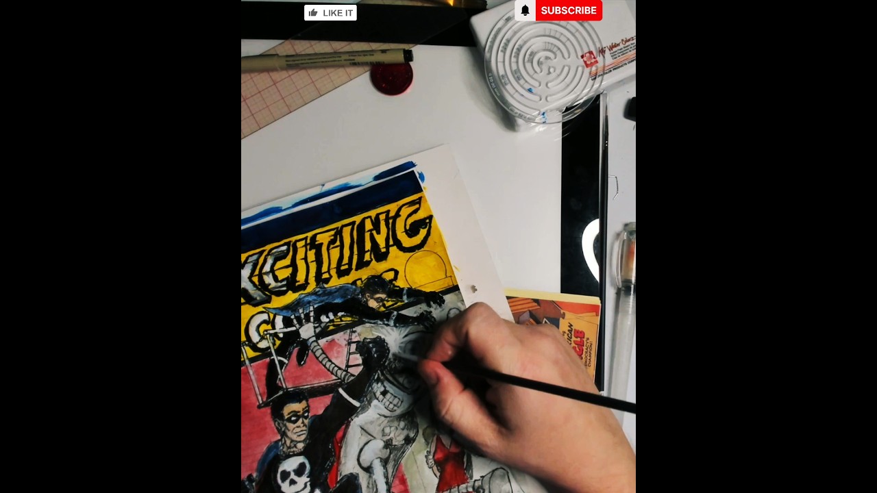 Superhero Battle Scene Speed Colored, Black Terror Part 9 