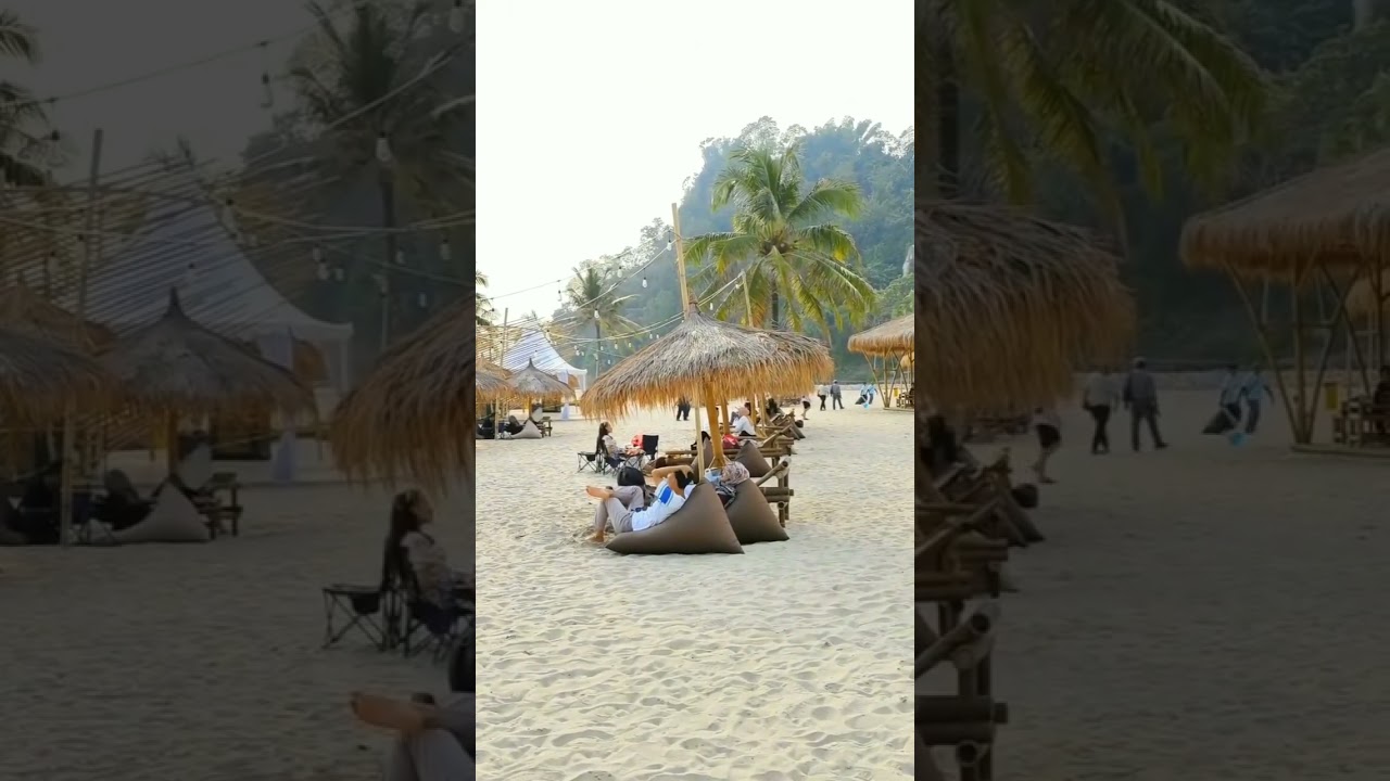 Pantai Rio tempat favorit diLampung #beach #pantai #lampung #fyp #travel #nature #viralvideo #shorts