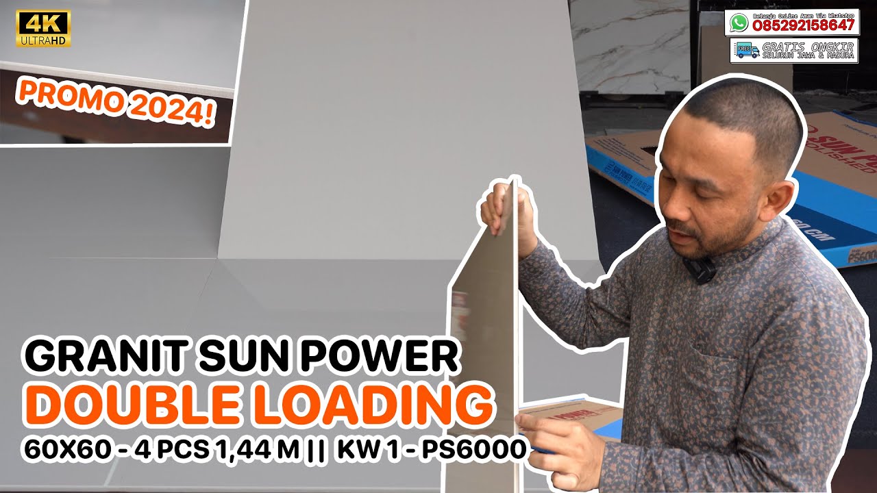 PROMO GRANIT SUN POWER DOUBLE LOADING❗60X60 KW 1 - PS6000 || MEWAH, GLOWING, MURAH