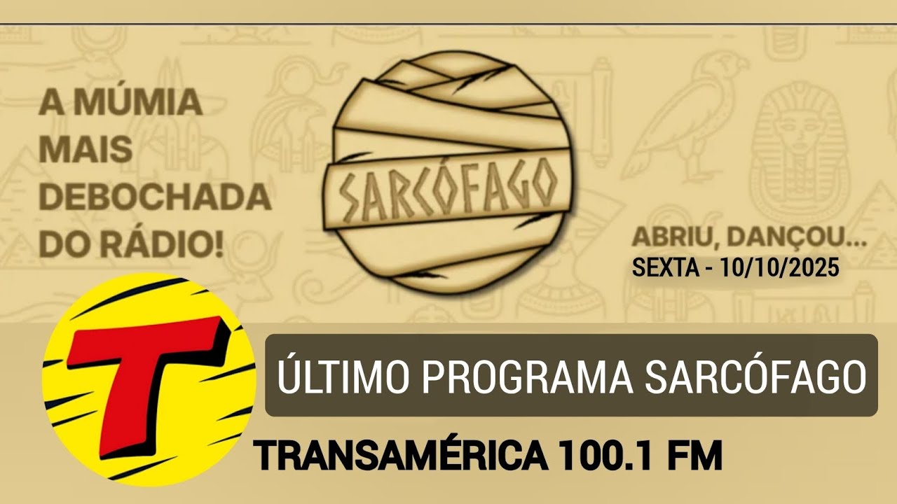 RÁDIO TRANSAMÉRICA - SARCÓFAGO Último Programa #Transamerica