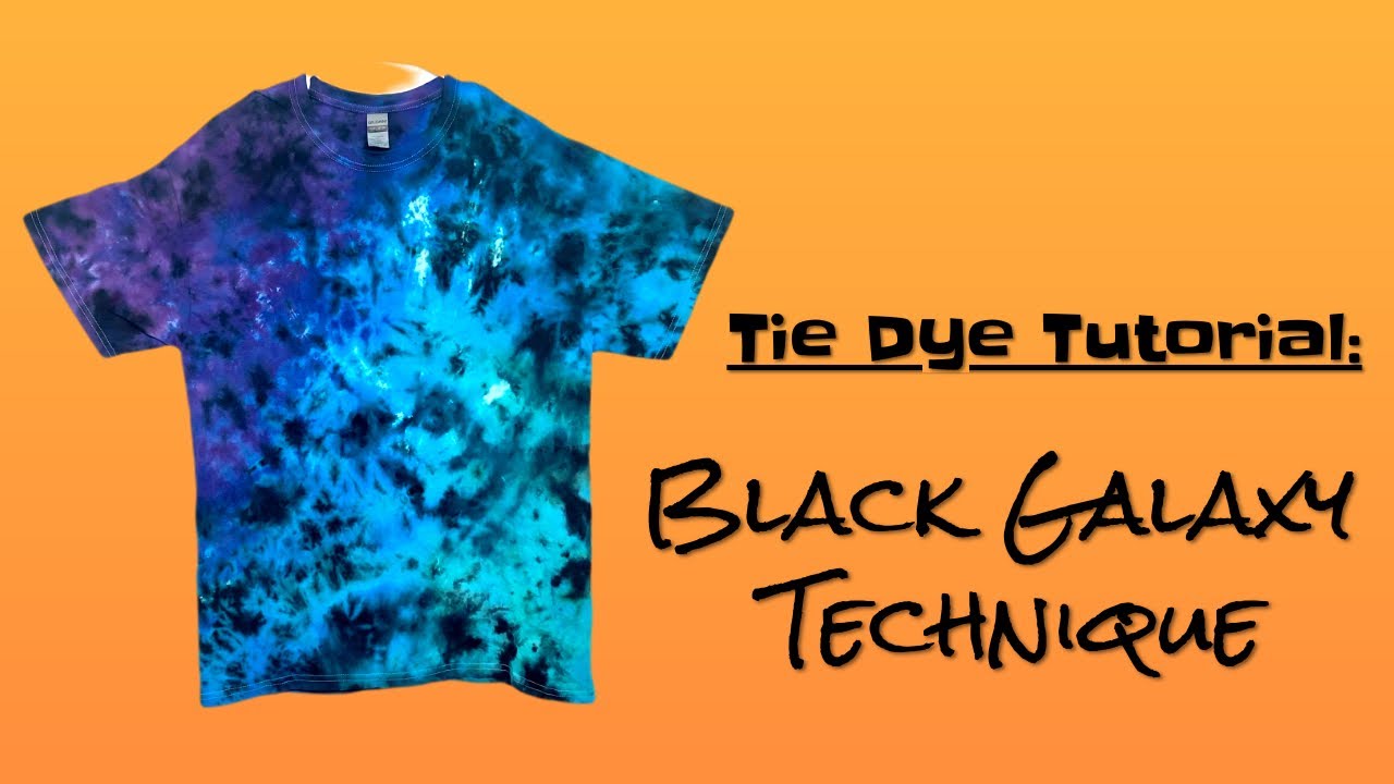 Tie Dye Tutorial: Black Galaxy Technique