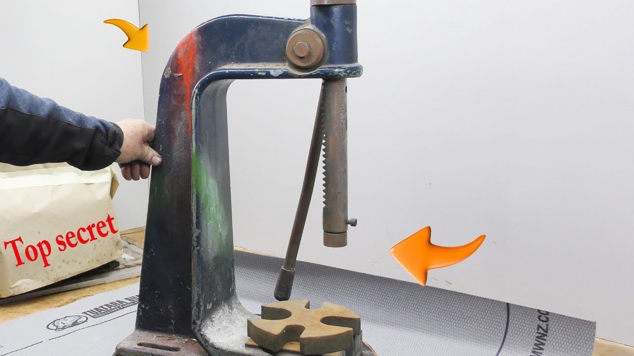 Old Rusty Arbor Press Transformed Into Working Masterpiece